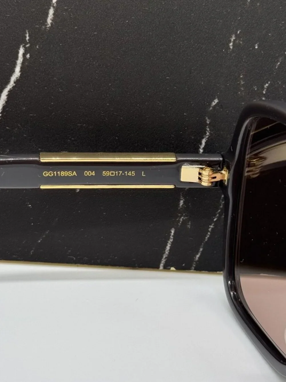 New Gucci GG1189SA 004 rown Square Women Sunglasses